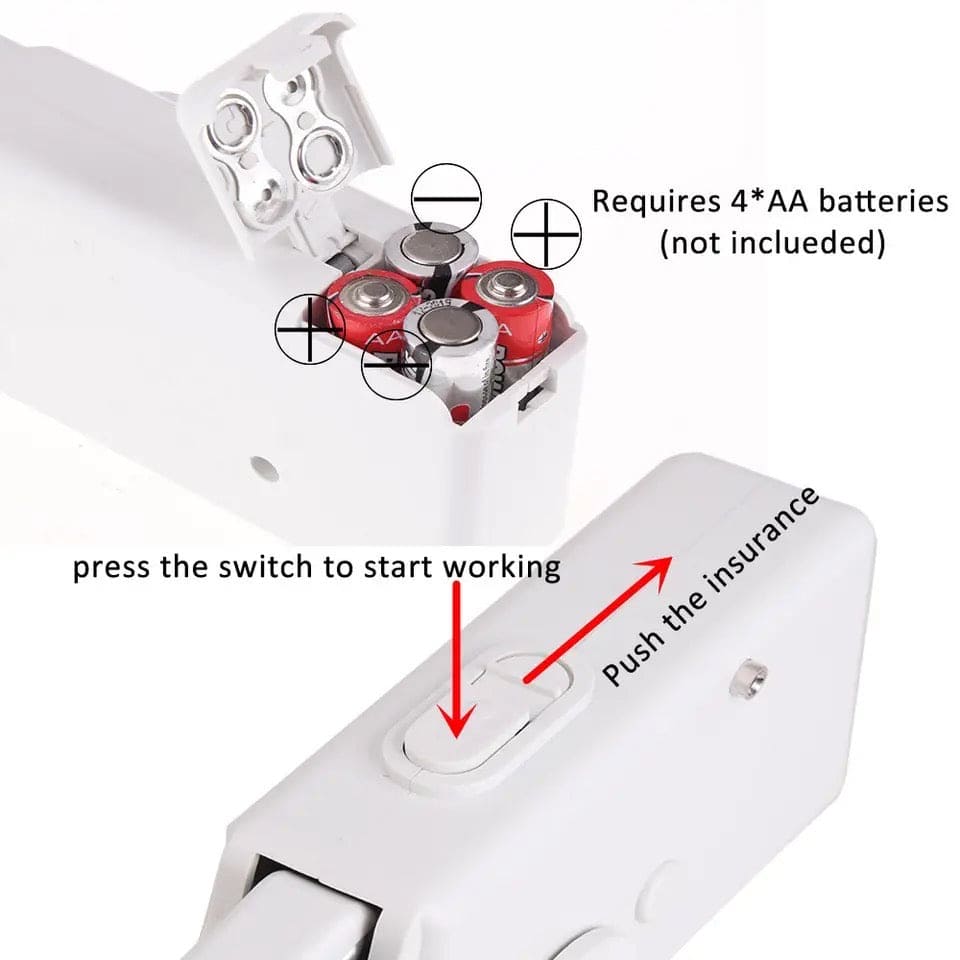 Portable Handy Stitch Machine, Mini Needle Cordless Clothes