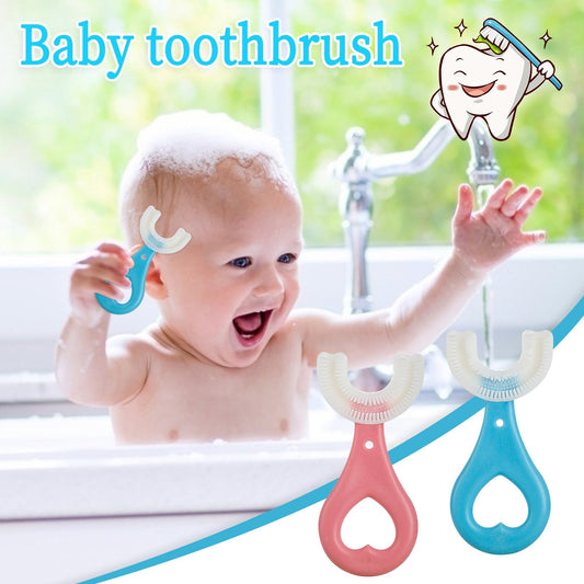 Kids U-shaped Silicone Toothbrush Pack Of 4