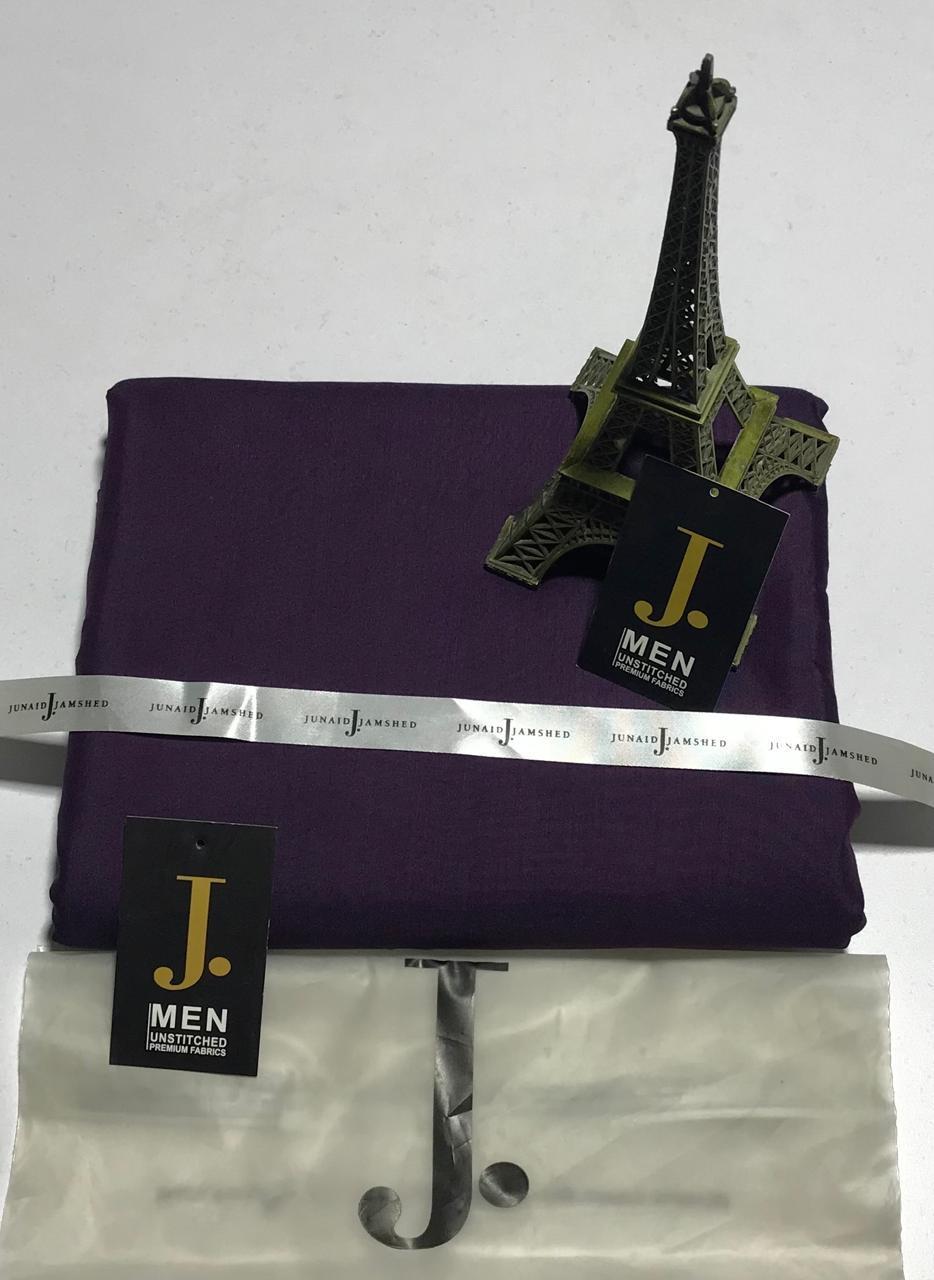 J.Men Unstitched Wash And Wear Plain Suit