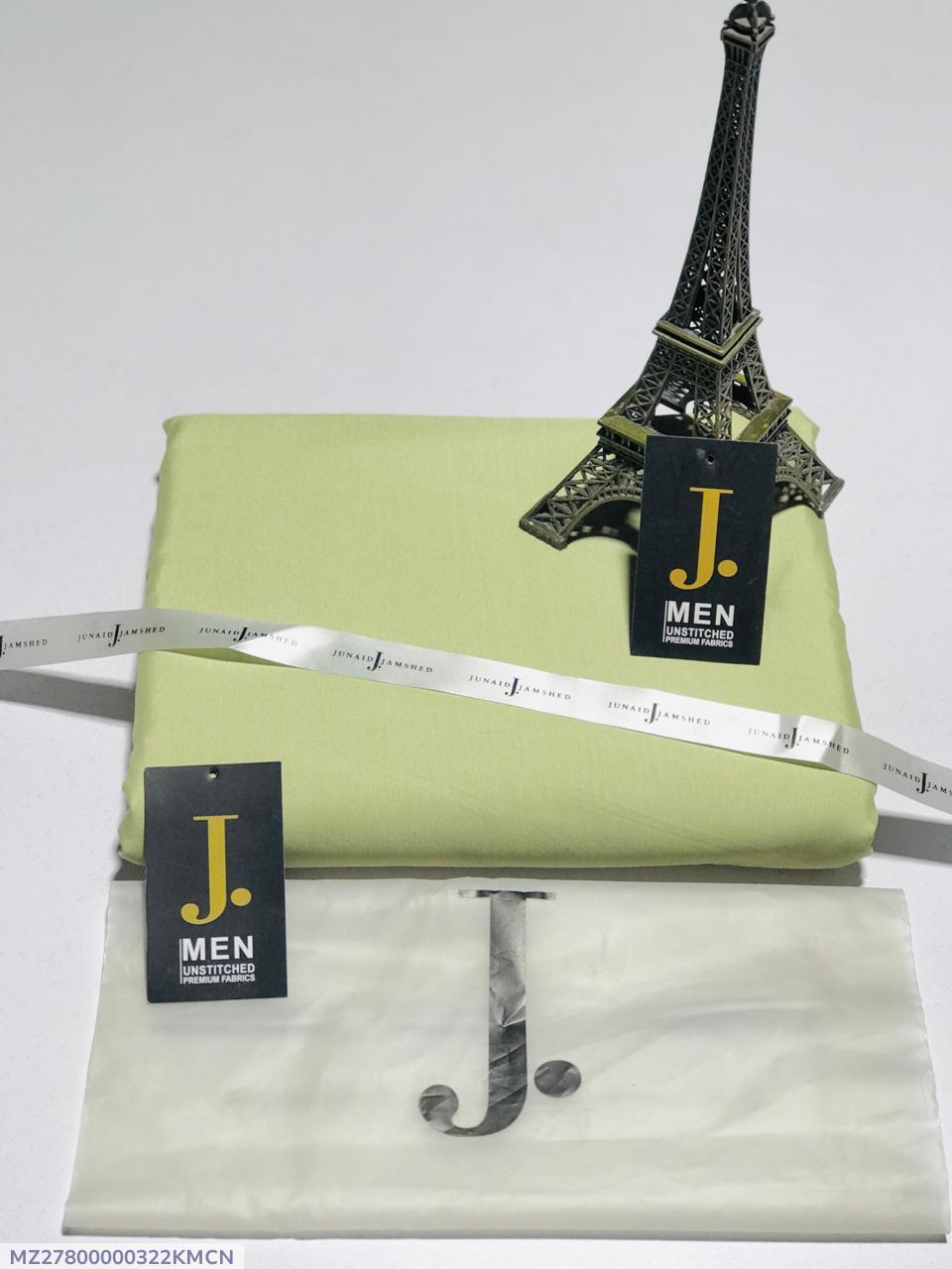 J.Men Unstitched Wash And Wear Plain Suit
