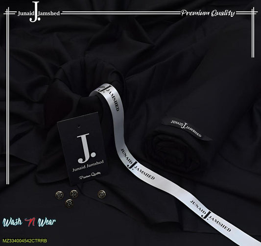 J.Men Unstitched Wash And Wear Plain Suit