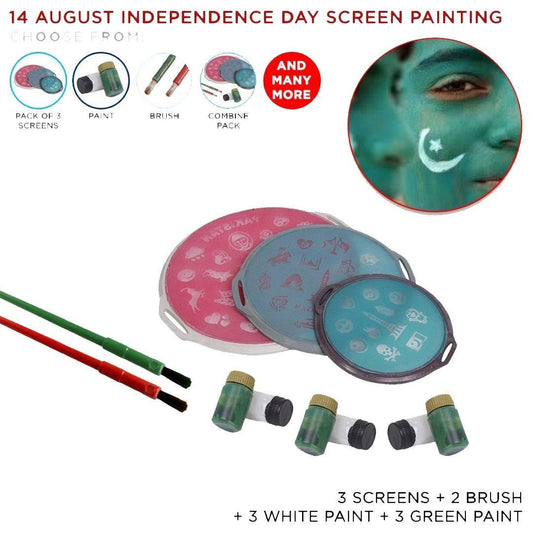 14 August Independence Day Screen Painting Combo Pak