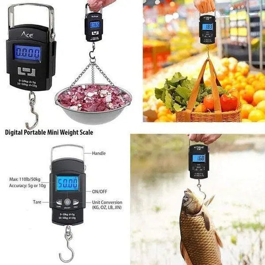 1 Pc 50kg Capacity Digital LED Screen Kitchen Scale - Portable & Rechargeable