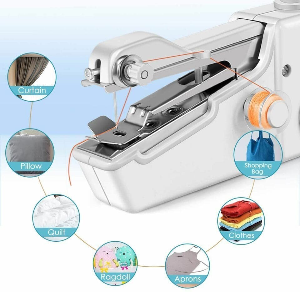 Portable Handy Stitch Machine, Mini Needle Cordless Clothes